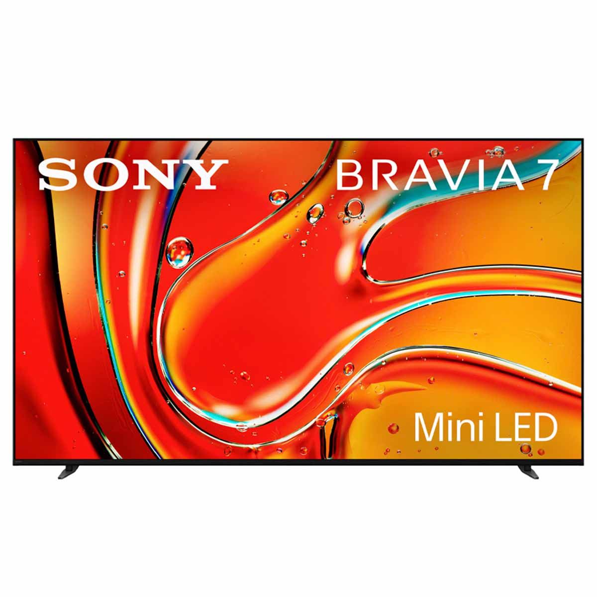 Sony BRAVIA 7 Mini LED QLED 4K HDR Google TV (2024) - front view with Sony text