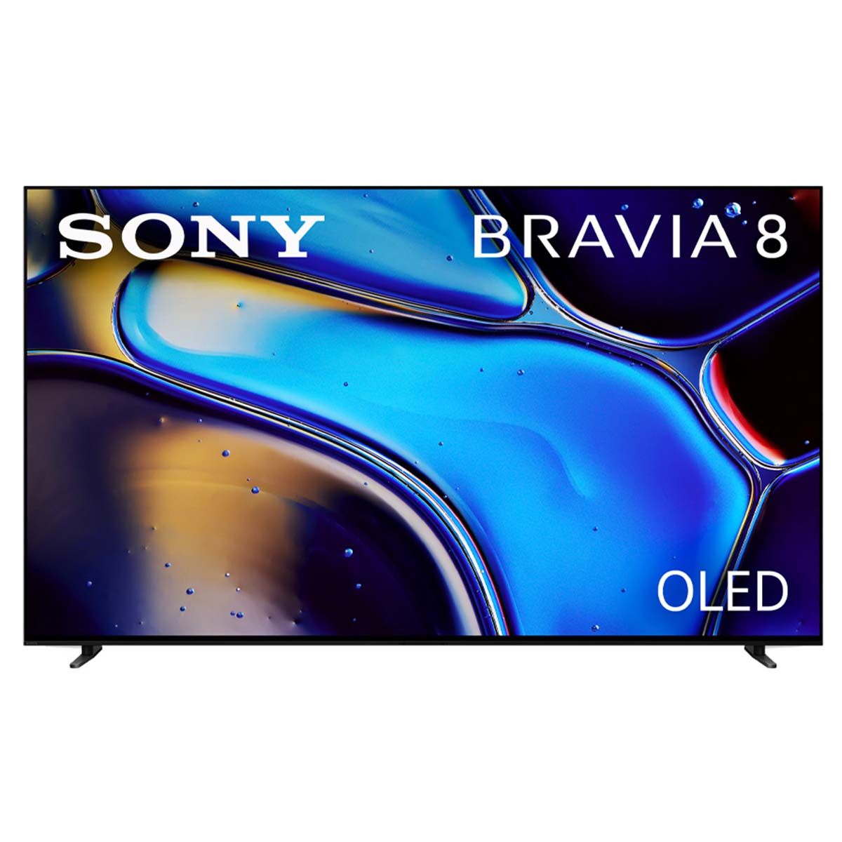 Sony BRAVIA 8 OLED 4K HDR Google TV (2024) - front view with Sony text