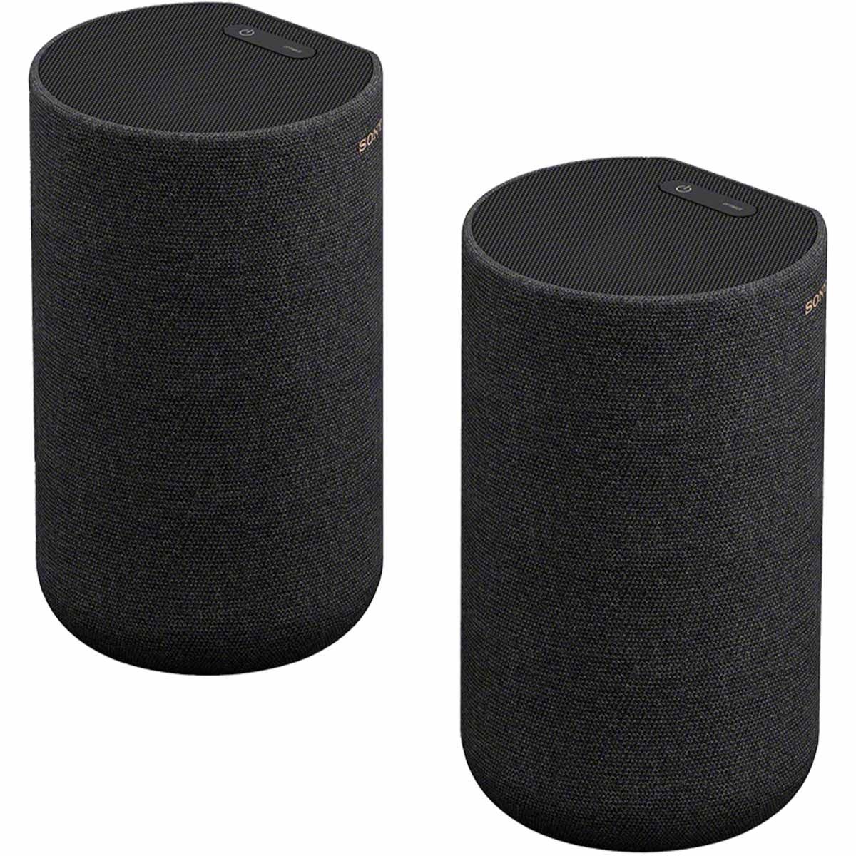 Sony SARS5 Wireless rear speakers with built-in battery for HT-A7000/HT-A5000 - angled front view of pair