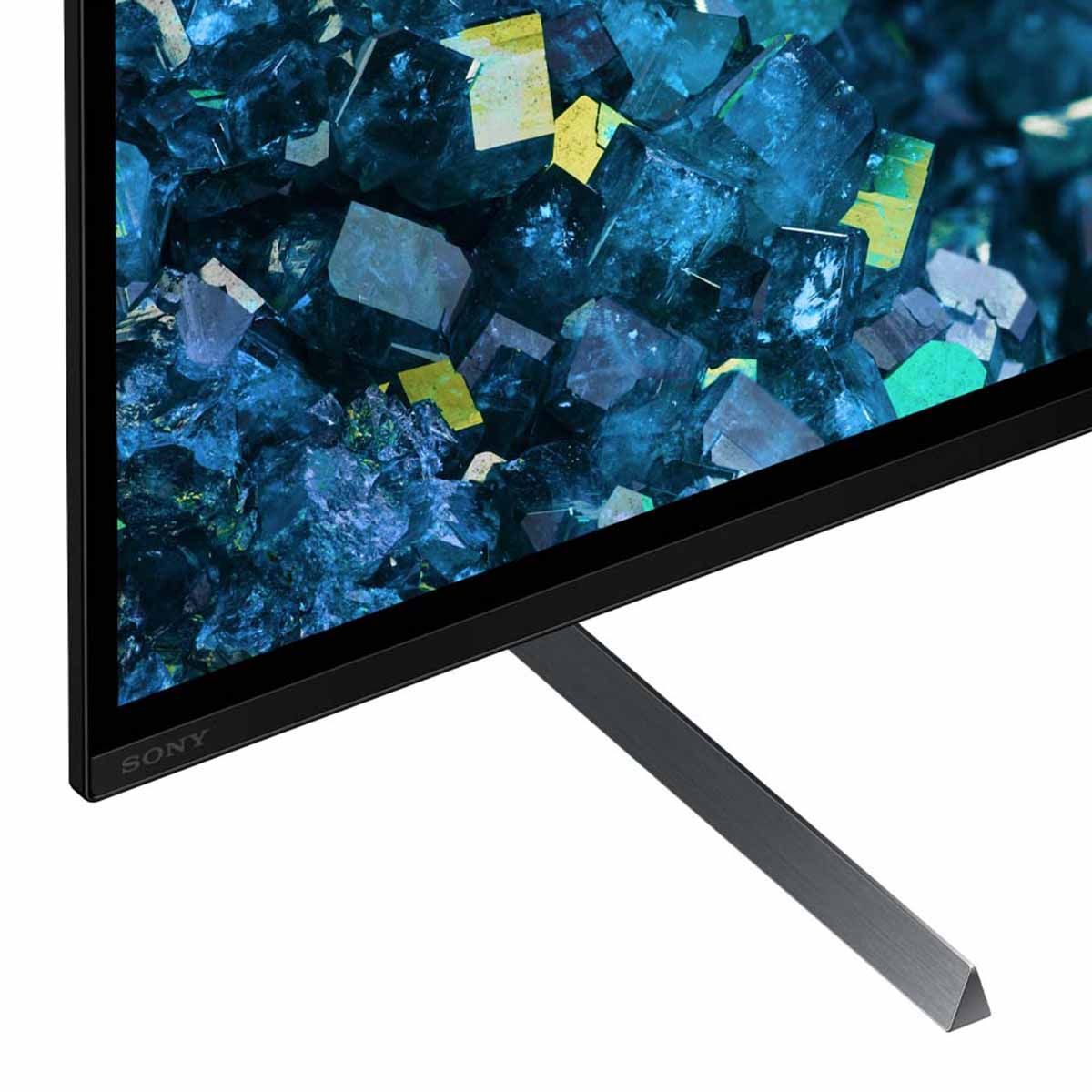 Sony BRAVIA XR A80L OLED 4K HDR Google TV (2023) close-up of feet