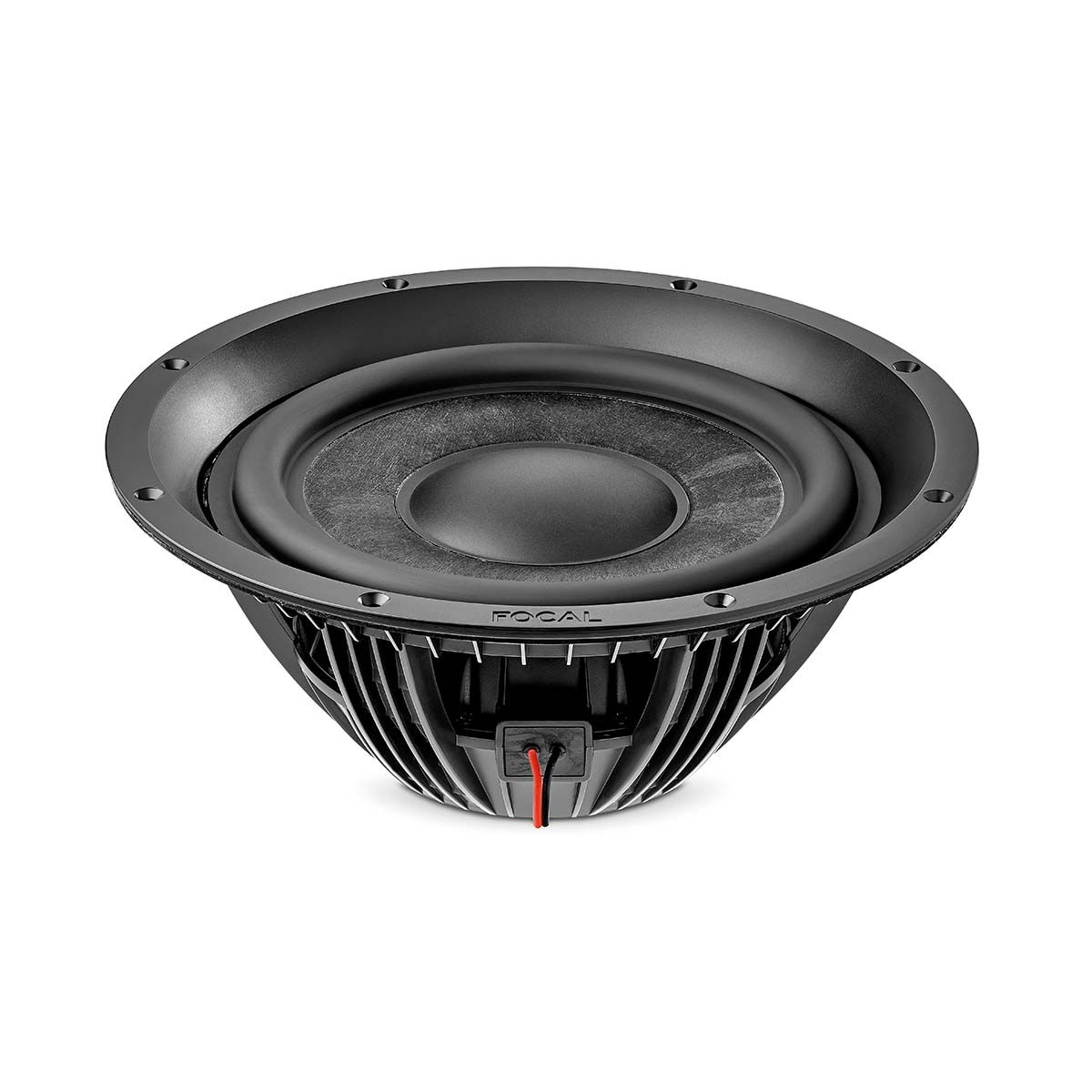Focal Littora 1000 ICW Sub10 In-Wall/In-Ceiling Subwoofer angled front view without grille