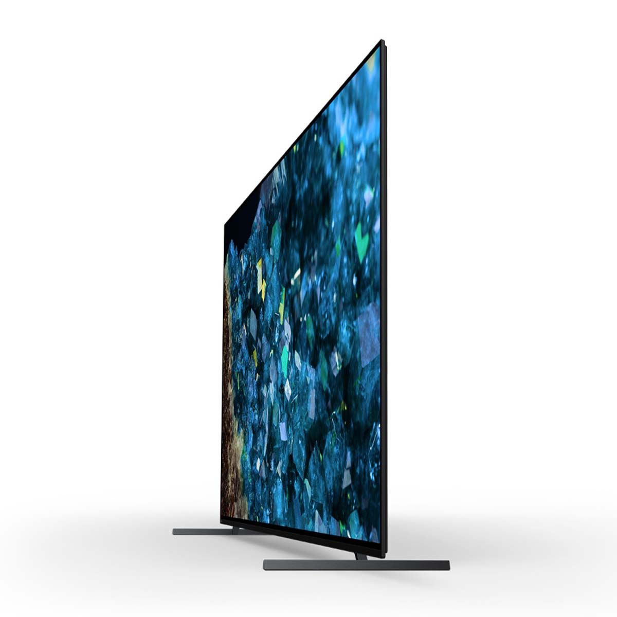 Sony BRAVIA XR A80L OLED 4K HDR Google TV (2023) angled side view