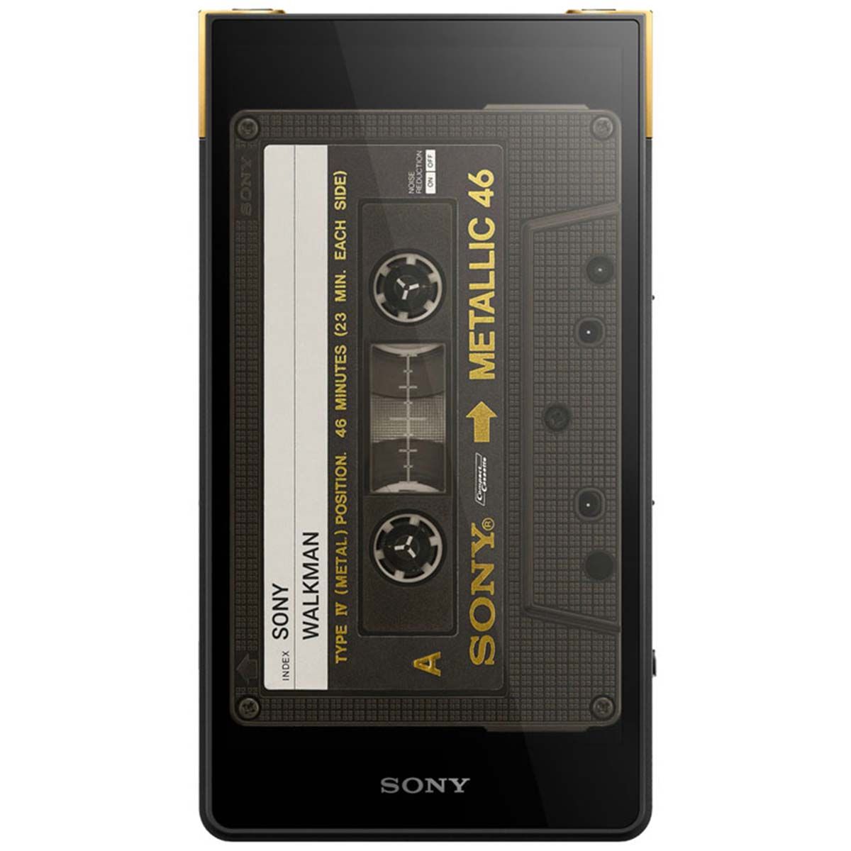 Sony NW-ZX707 Digital Media Player front view with cassette mode