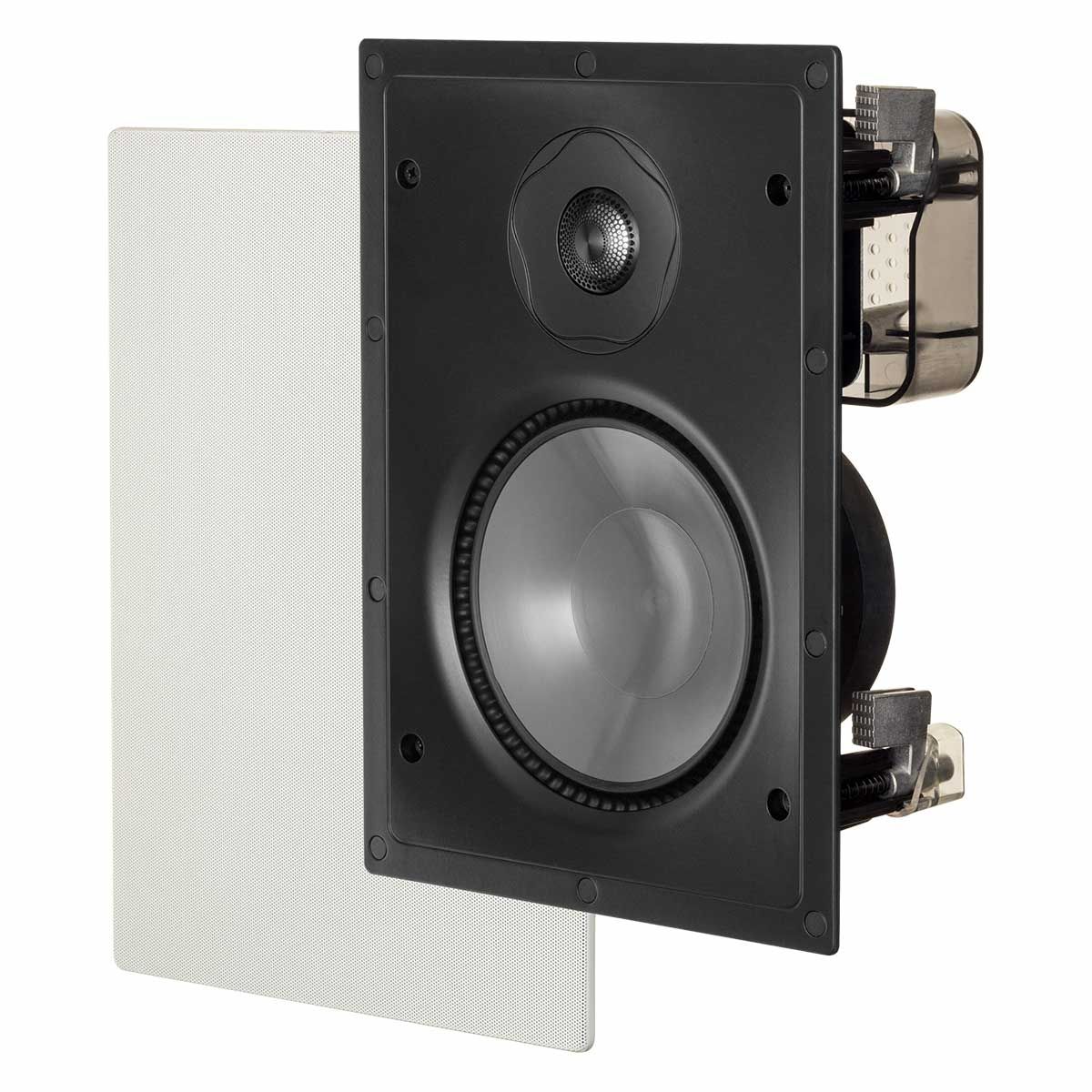 Paradigm P65-IW In-Wall Speaker, front angle with grille