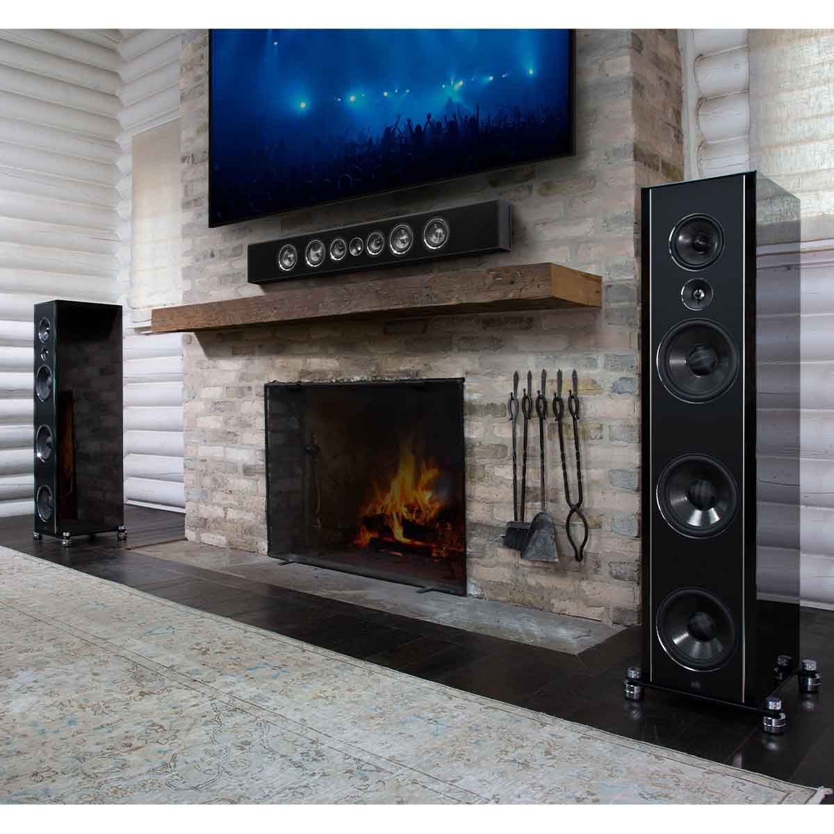 PSB Synchrony T800 Premium Tower Speaker - pair black - lifestyle image