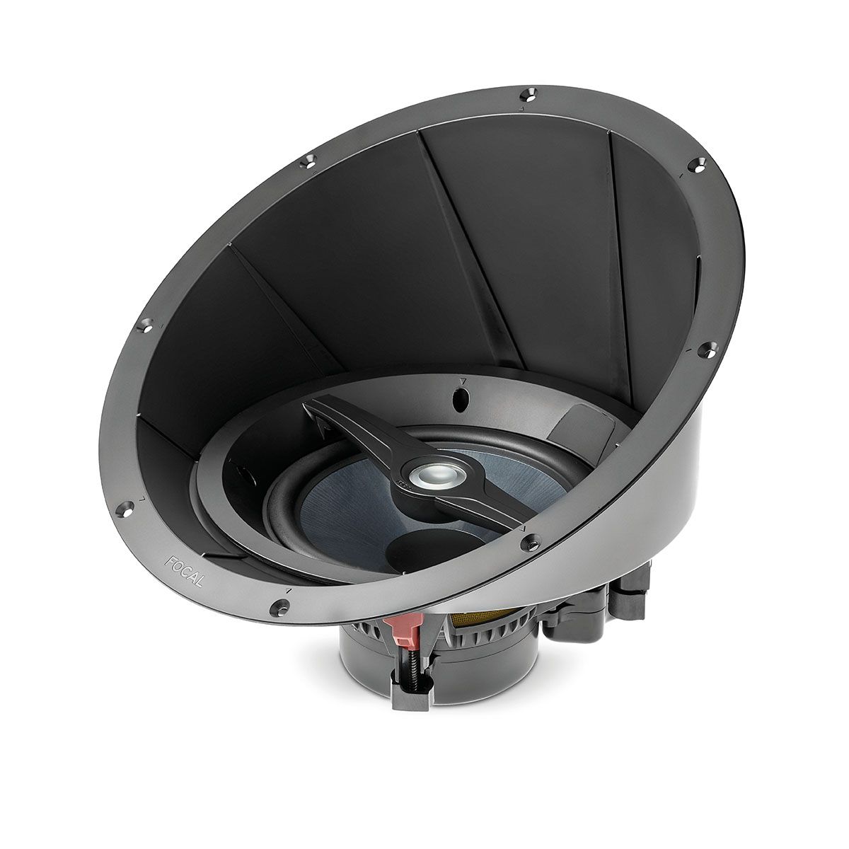 Focal Littora 200 ICW8 In-Wall/In-Ceiling Loudspeaker angled front view with optional mount