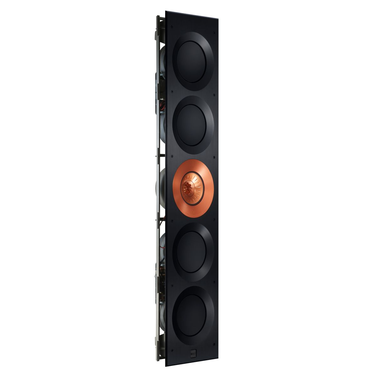 KEF Ci5160REF-THX Reference In-Wall THX Ultra2 Speaker - Copper Black - Each - angled front view