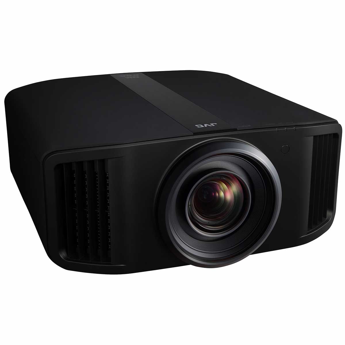 JVC DLA-NZ9 8K Laser Projector, Black, front top right angle