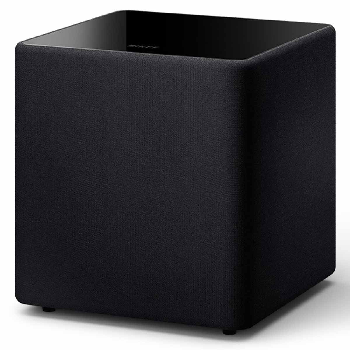 KEF Kube 10 MIE Subwoofer - Black angled front view