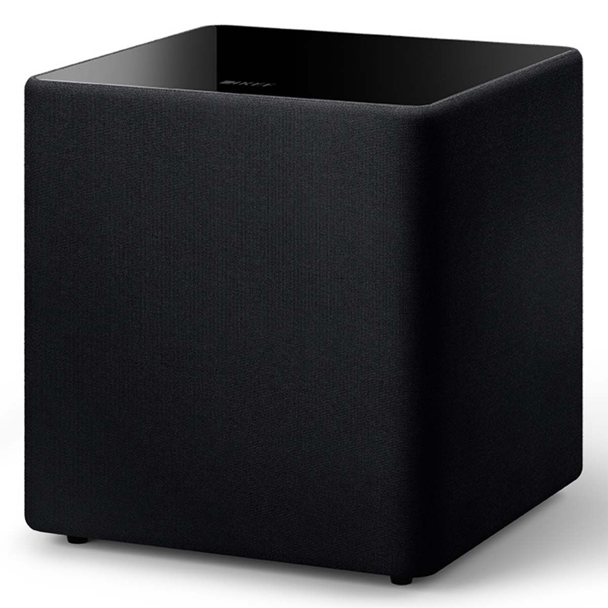 KEF Kube 12 MIE Subwoofer - Black angled front view