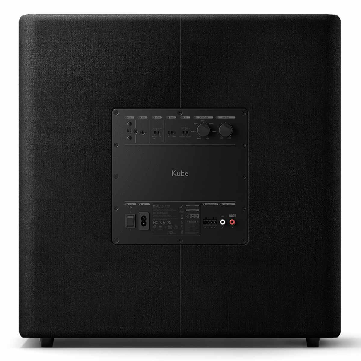 KEF Kube 15 MIE Subwoofer - Black rear view