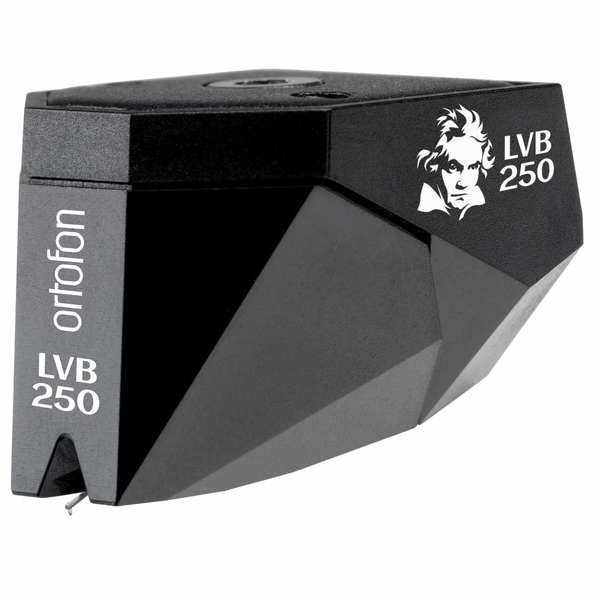 Ortofon 2M Black LVB 250 Moving Magnet Phono Cartridge, front angle