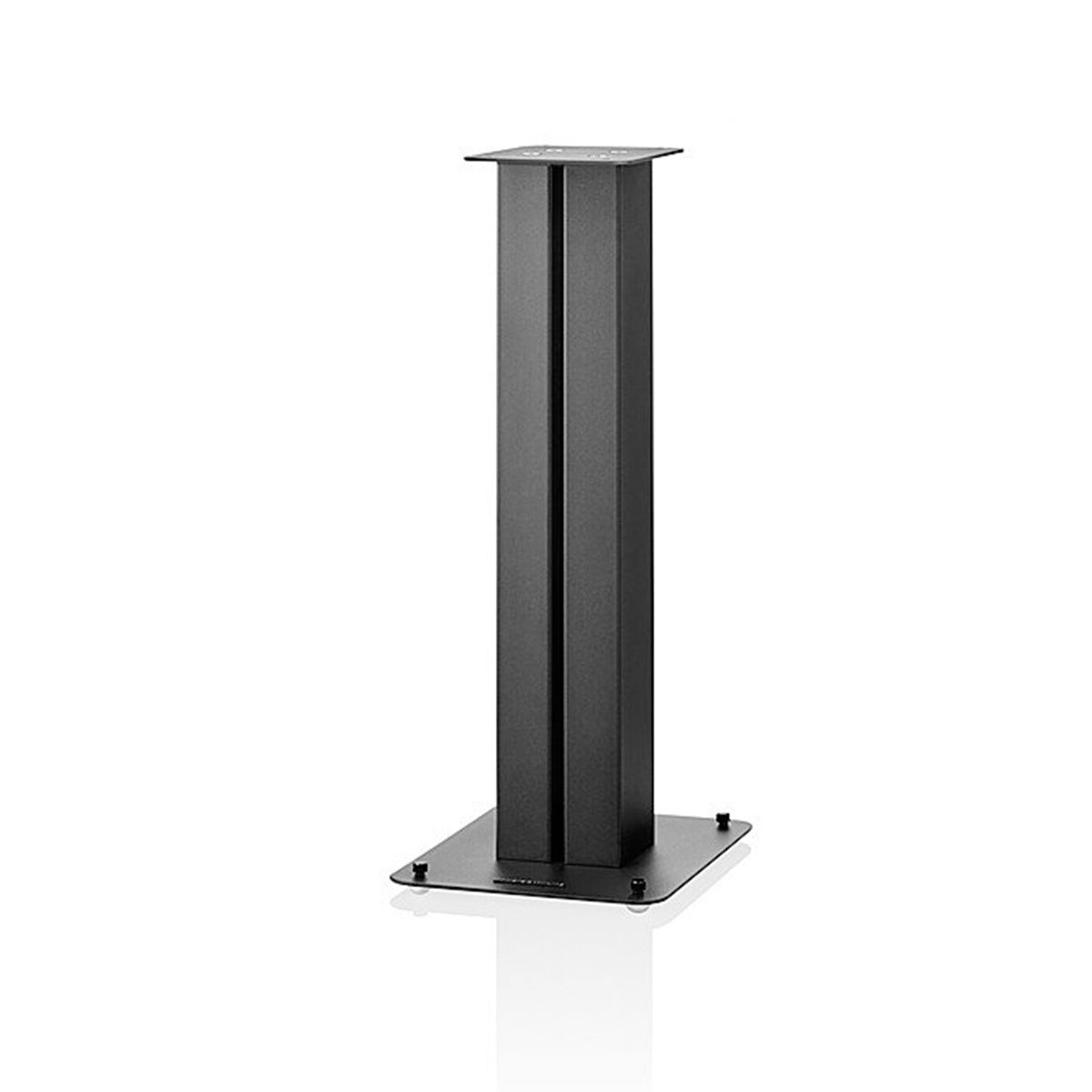 Bowers & Wilkins FS-600 S3 Speaker Stands - single black - angled front view