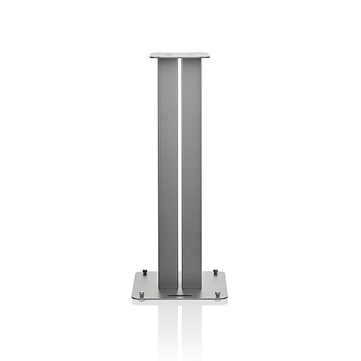 Bowers & Wilkins FS-600 S3 Speaker Stands - single silver - front view