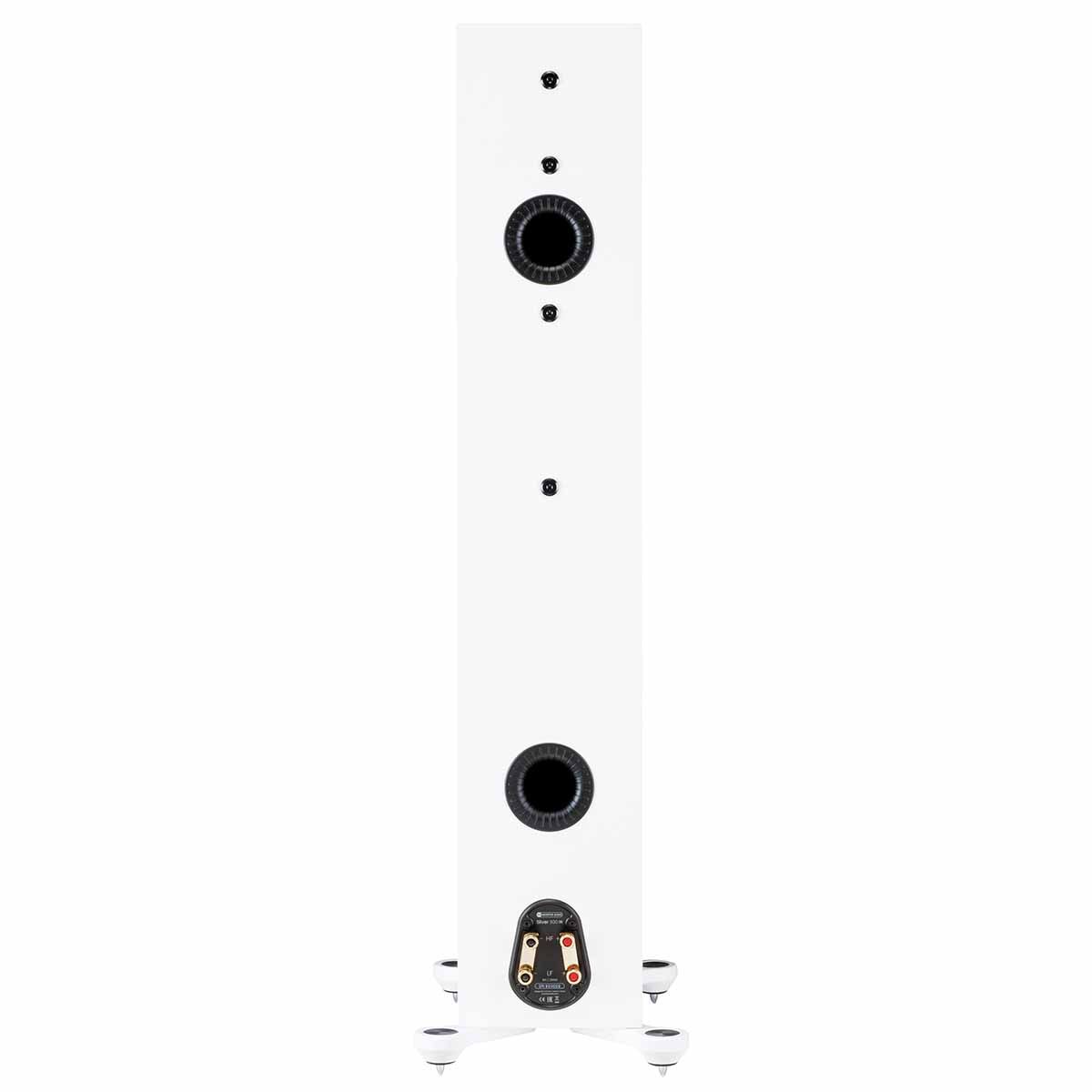 Monitor Audio Silver 300 7G Floorstanding Speakers, Satin White, rear view