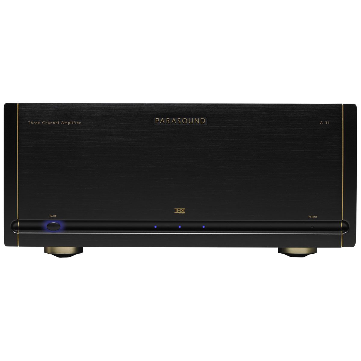 Parasound Halo A31 Three-Channel Power Amplifier front view