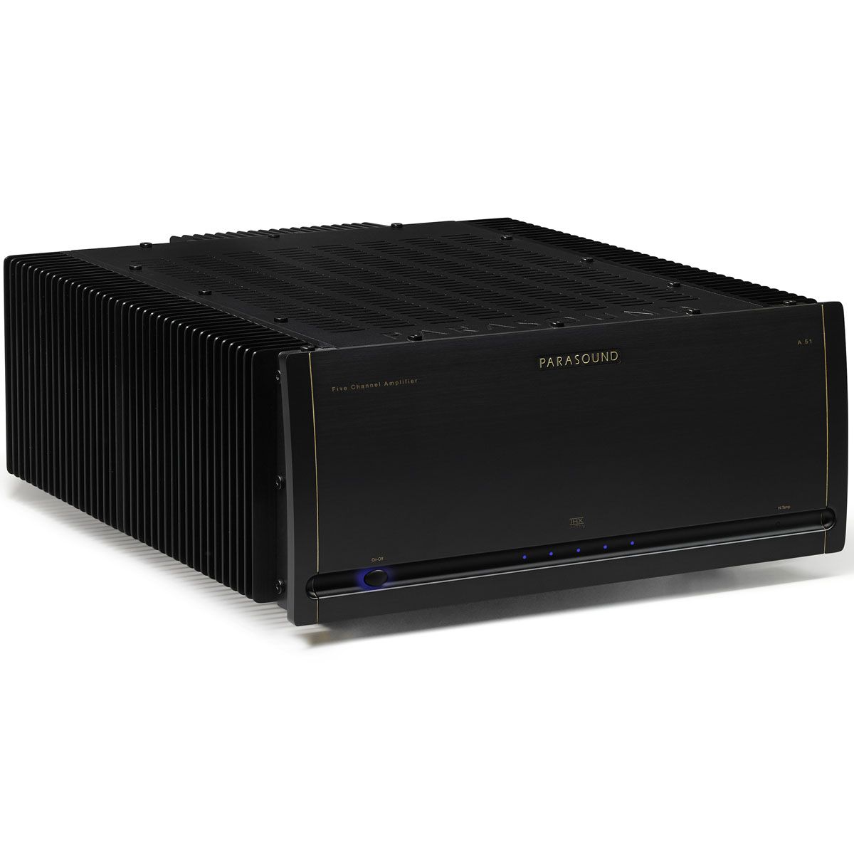 Parasound Halo A51 Five-Channel Power Amplifier angled front view