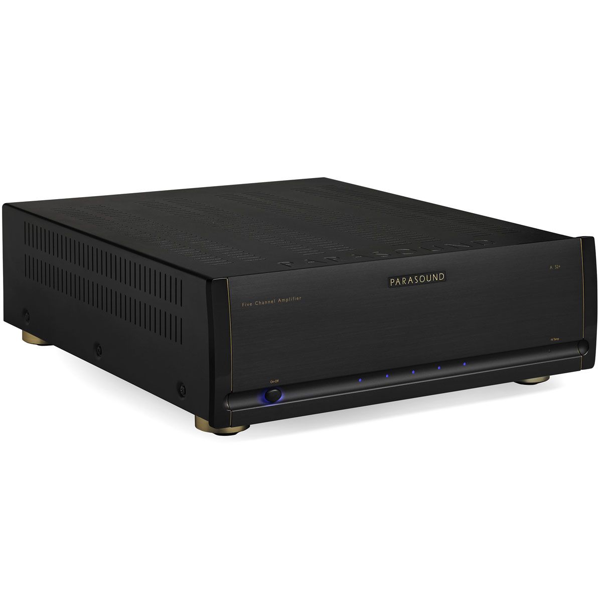 Parasound Halo A52+ Five-Channel Power Amplifier angled front view