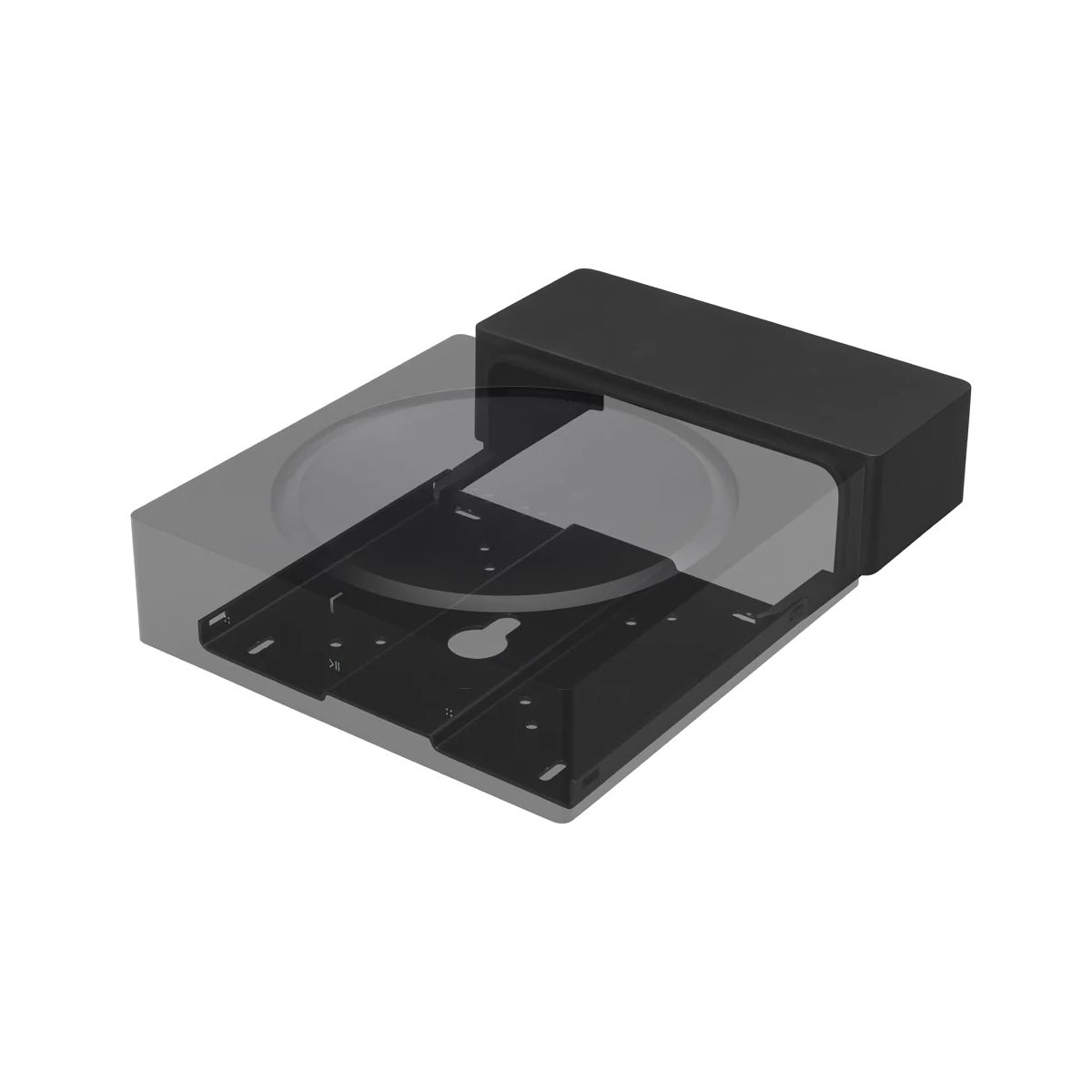Front Sample View Flexson Wall Mount For SONOS AMP (Black)