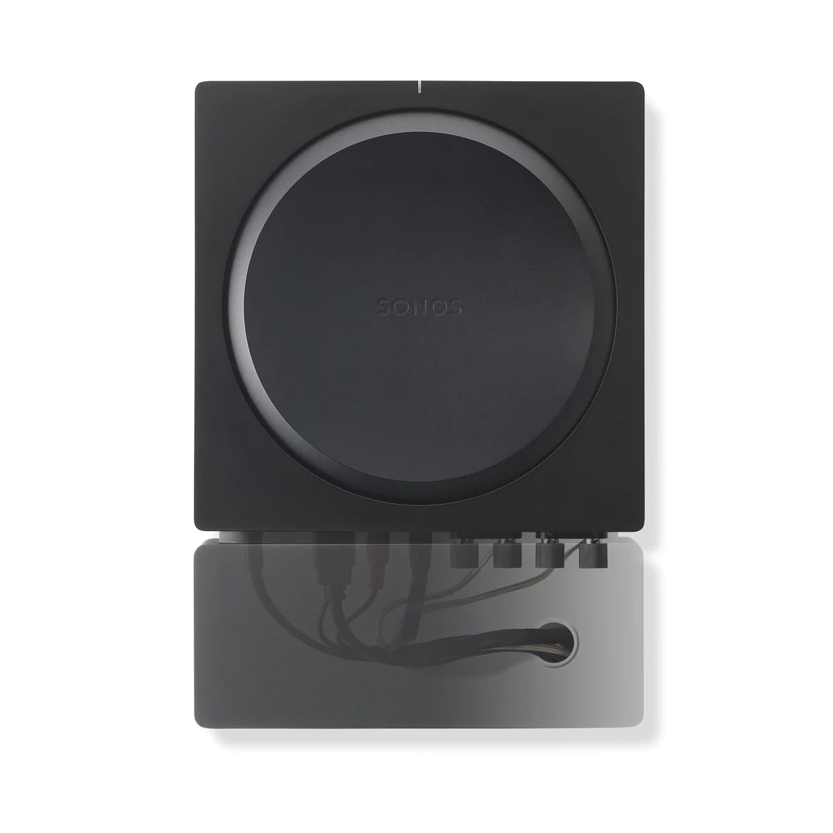 Front Sample View Flexson Wall Mount For SONOS AMP (Black)