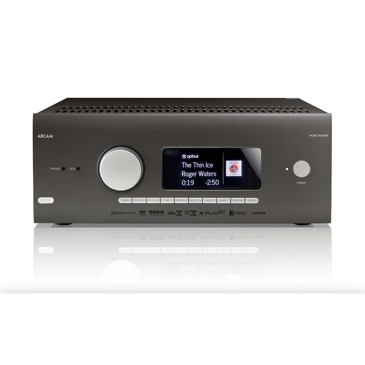 Arcam AVR31 Receiver, front top angle