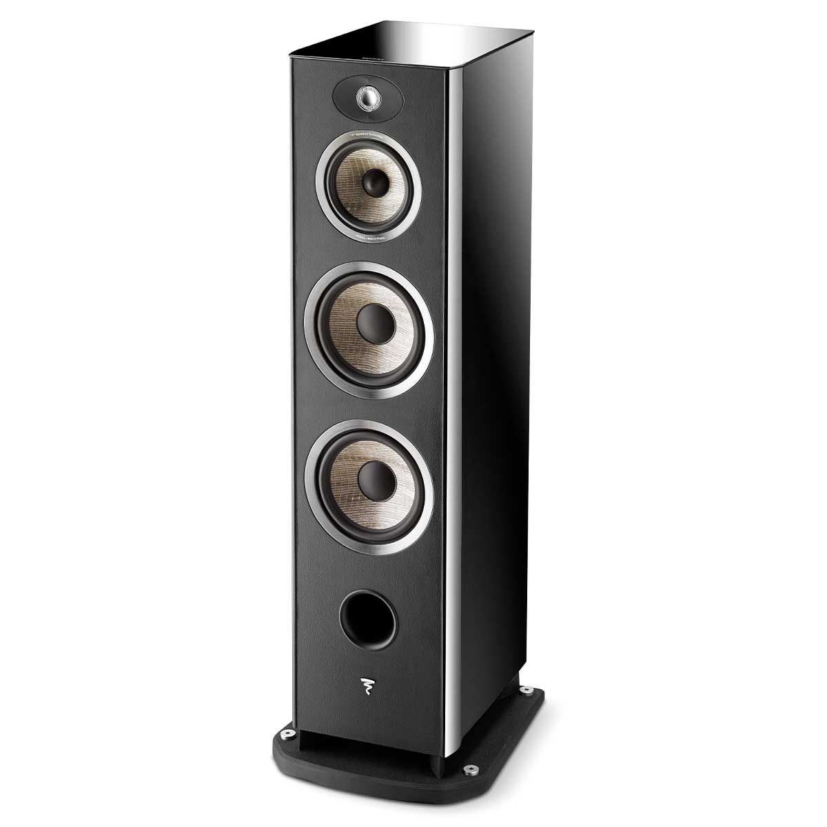 Focal Aria 948 Floorstanding Speakers, Black, front angle without grille