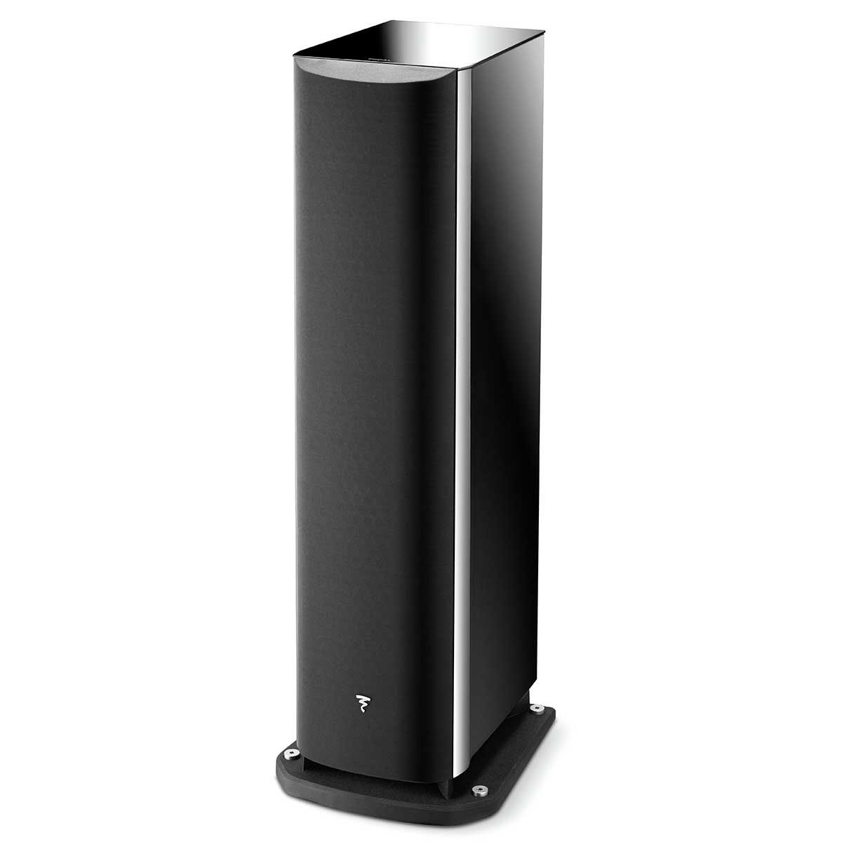Focal Aria 948 Floorstanding Speakers, Black, front angle with grille