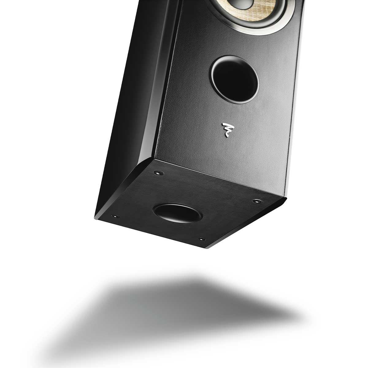 Focal Aria 948 Floorstanding Speakers, Black, bottom port detail