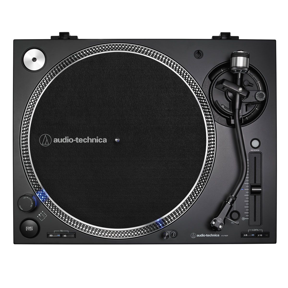 Audio-Technica LP140XP Direct-Drive Professional DJ Turntable - top view