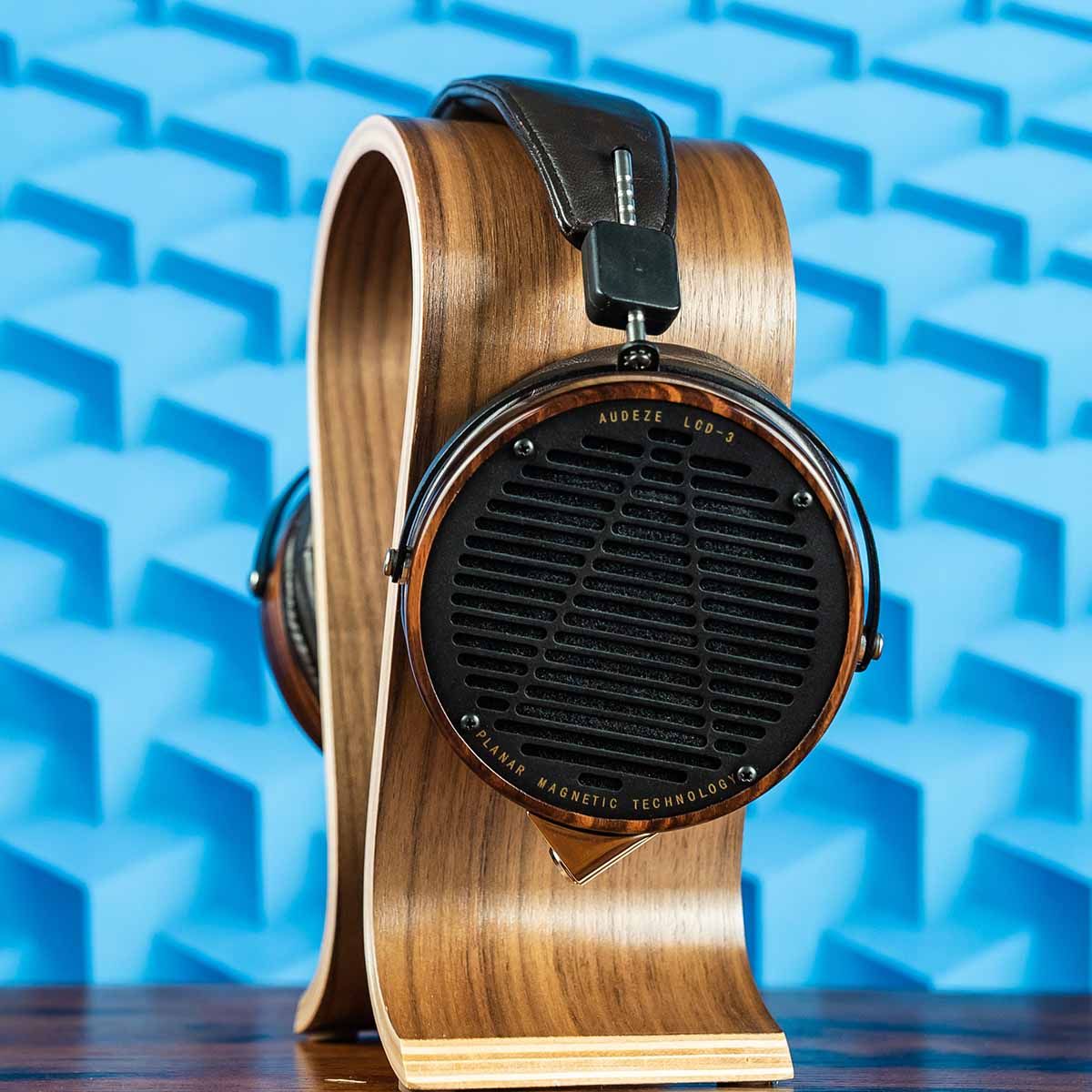 Audeze LCD-3 Headphones in Zebrano Wood with Suspension Headband 