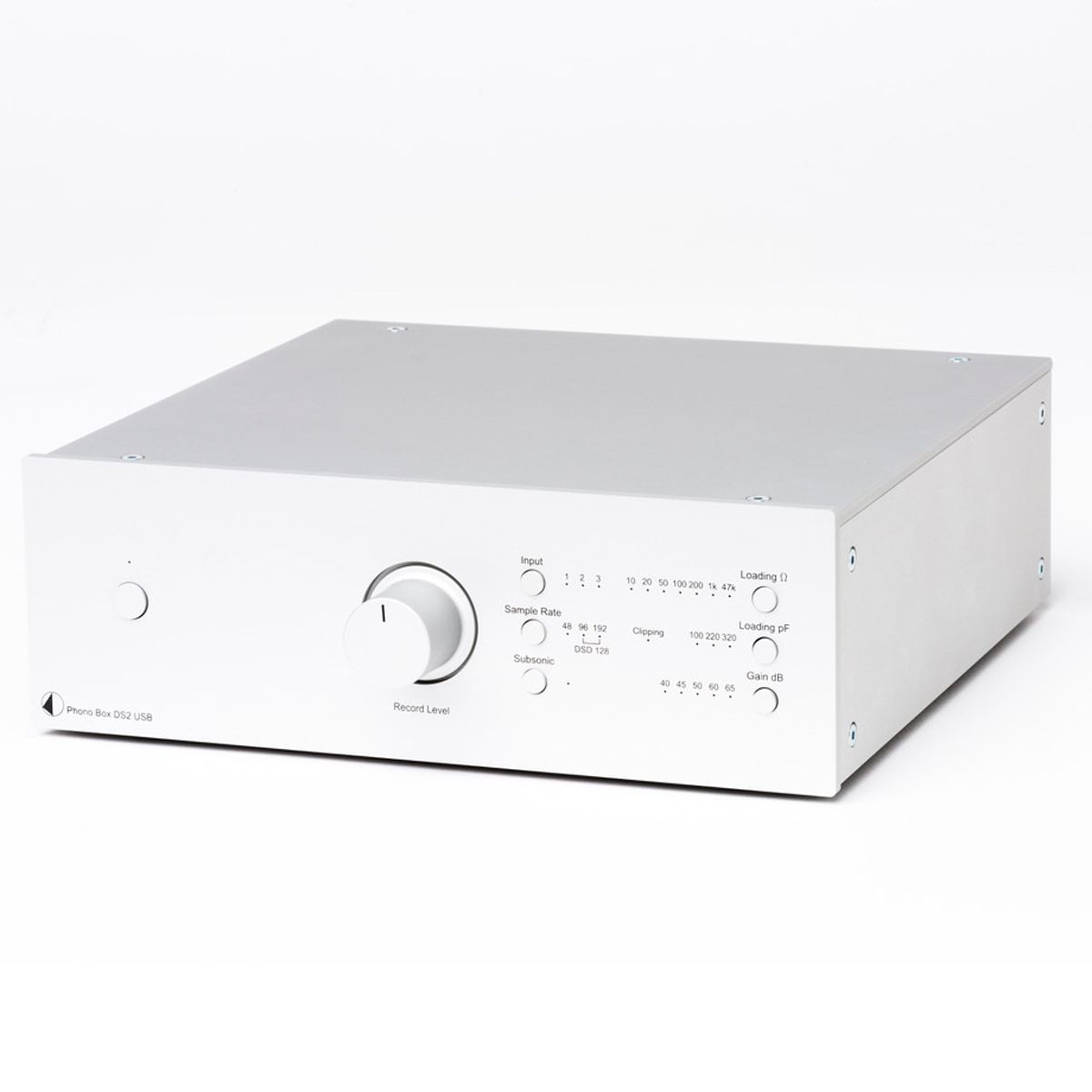 Pro-Ject Phono Box DS2 USB, White, front angle