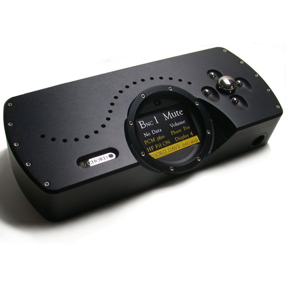 Front view of Chord Electronics DAVE DAC, Headphone amp and Preamp - BLACK