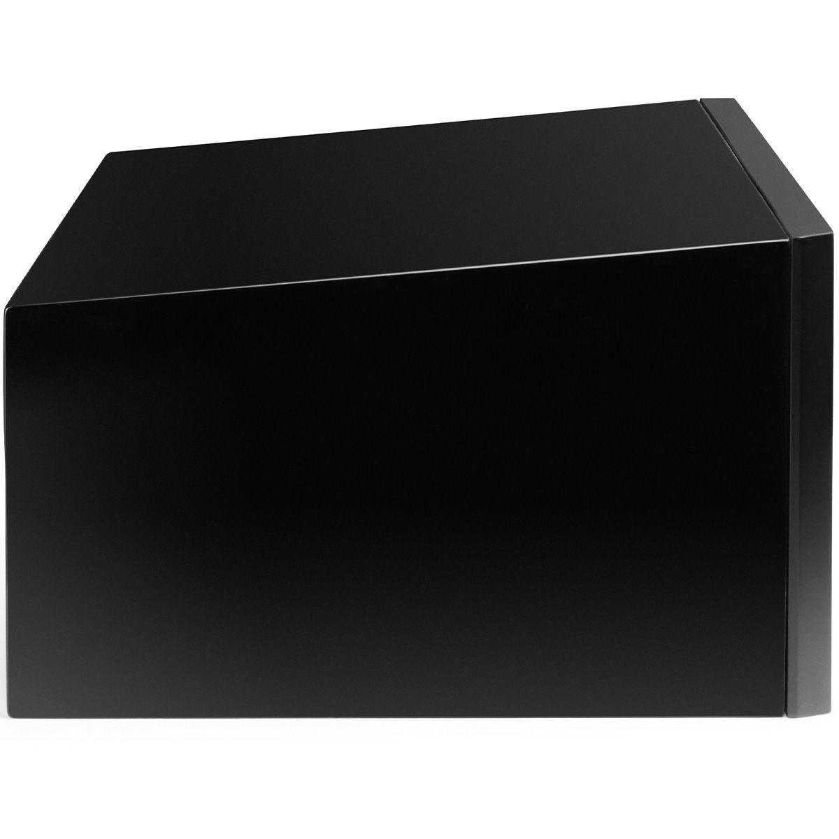MartinLogan Motion C10  Bookshelf Speaker in black side view without grilles on white background