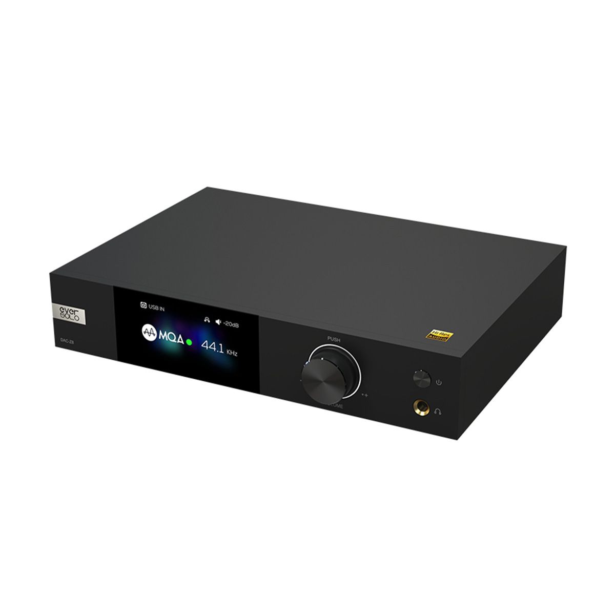 EverSolo DAC-Z8 DAC & Headphone Amp angled front right view
