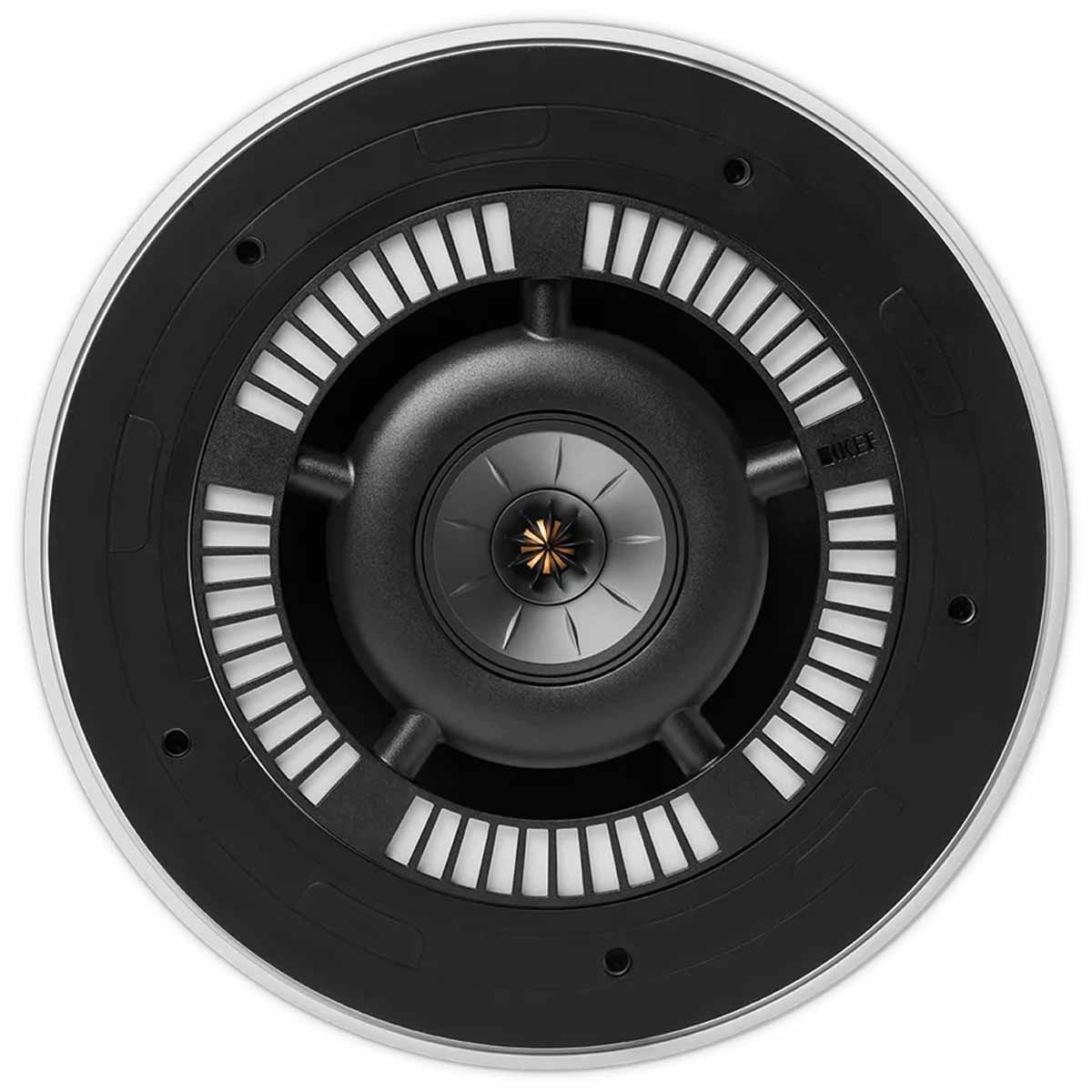 KEF Ci250RRM-THX In-Ceiling Loudspeaker - White - Each - front view without grille