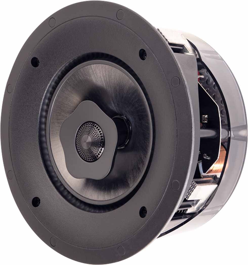 Paradigm CI Pro P65-R v2 In-Ceiling Speaker - Each - angled front view without grille