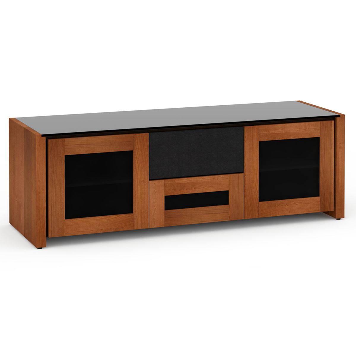 Salamander Designs Corsica 236  Triple-Width AV Cabinet with Center Speaker Opening - American Cherry- front view