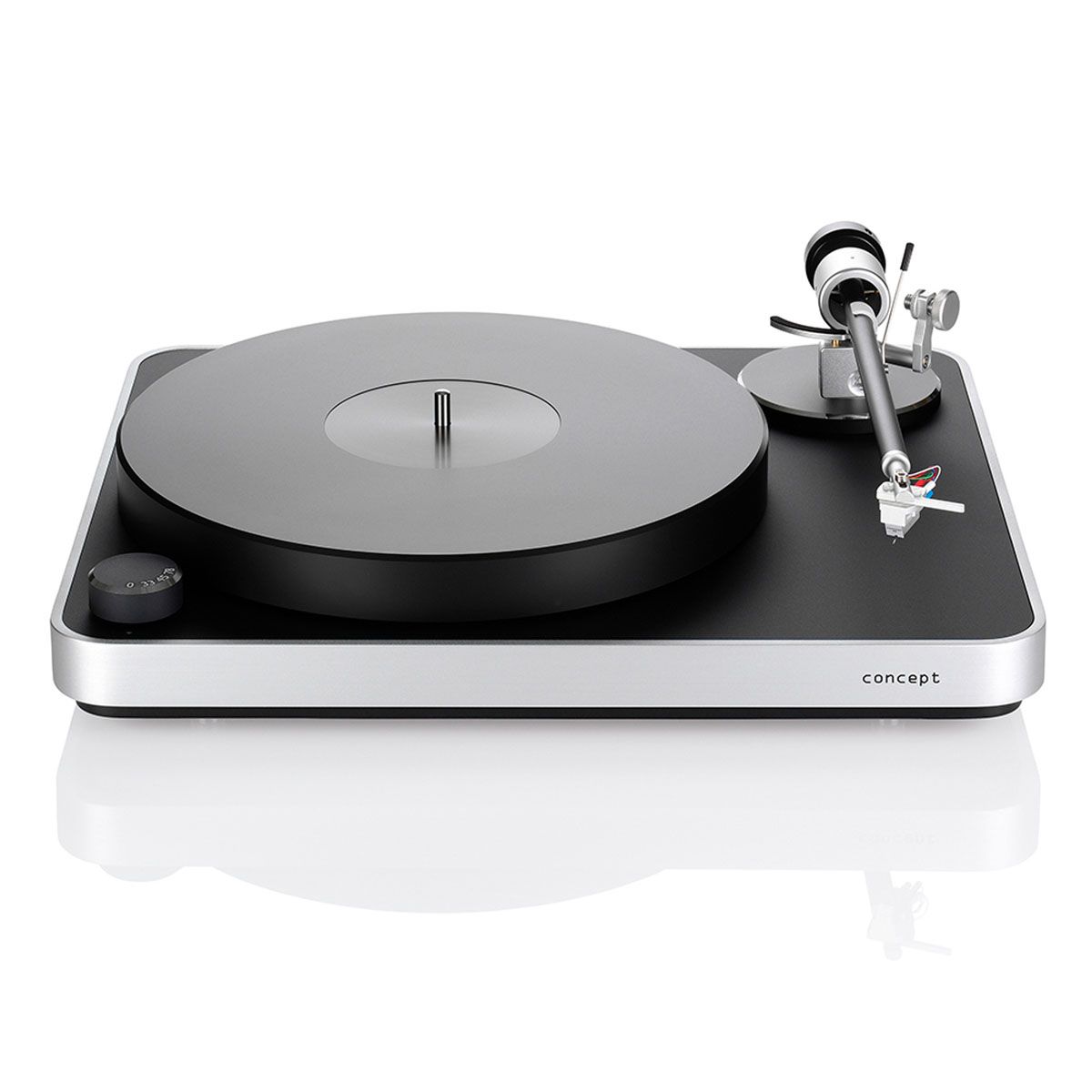 Clearaudio Concept AiR Turntable silver front view