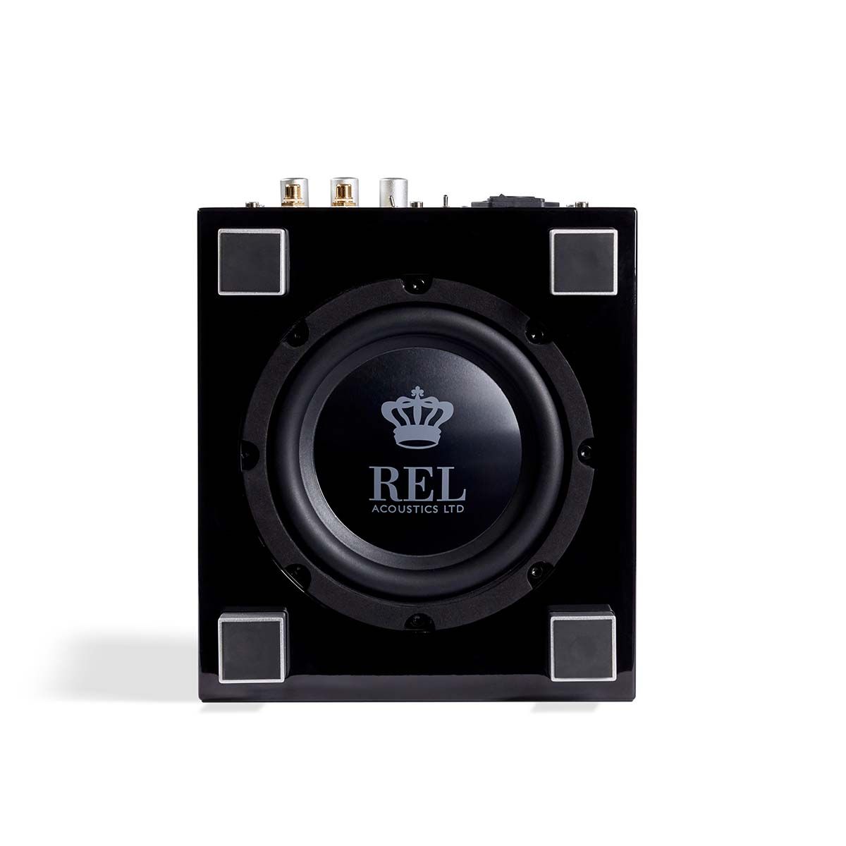 REL Acoustics Tzero MKIII Subwoofer, Black, bottom view
