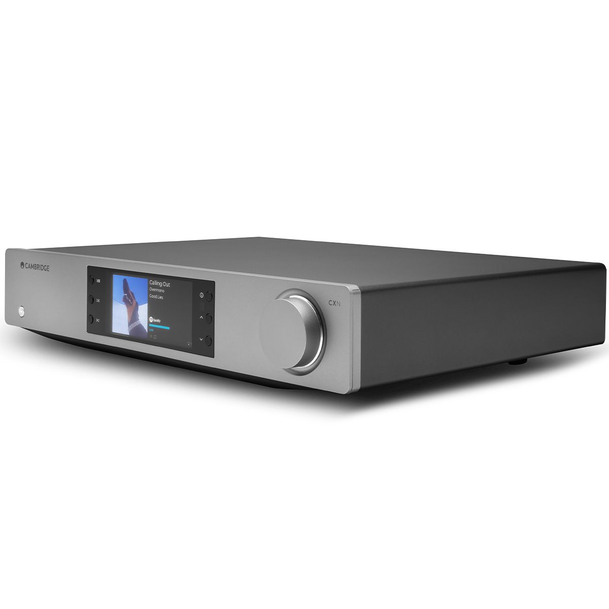 Cambridge CXN100 Network Player - Lunar Grey angled front right view