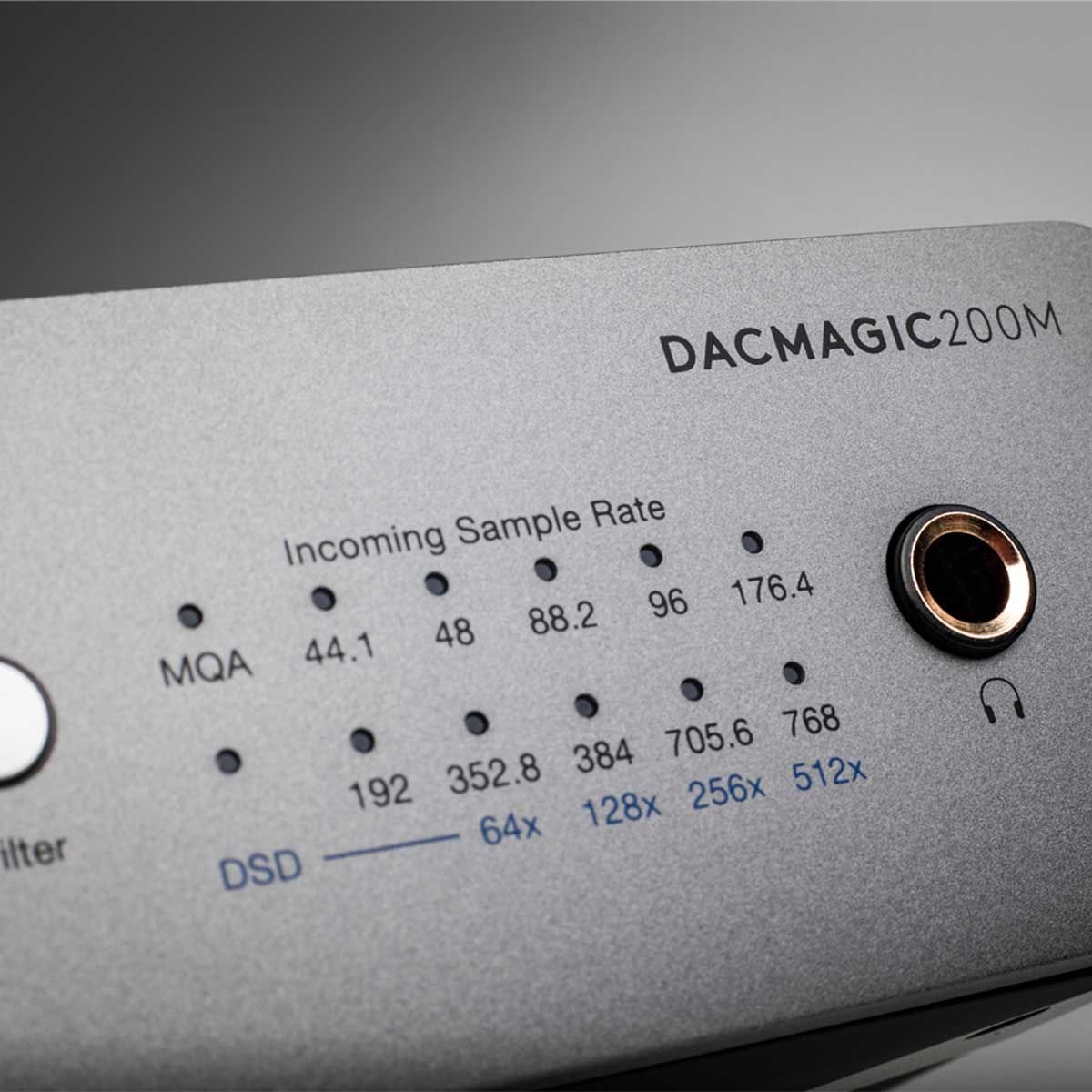 Cambridge Audio DacMagic 200 DAC & Preamplifier close-up of front display