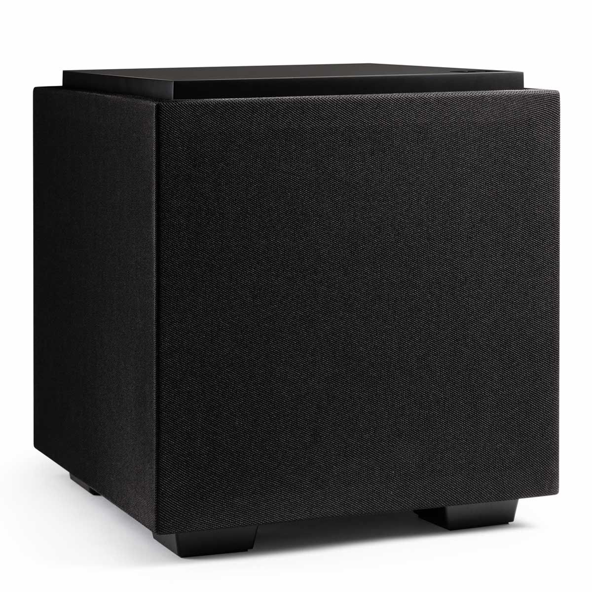 Definitive Technology Descend 8" Subwoofer, Midnight Black, front right angle