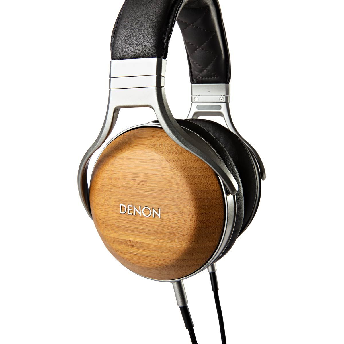 Denon AH-D9200 Bamboo Over-Ear Premium Headphones - side view