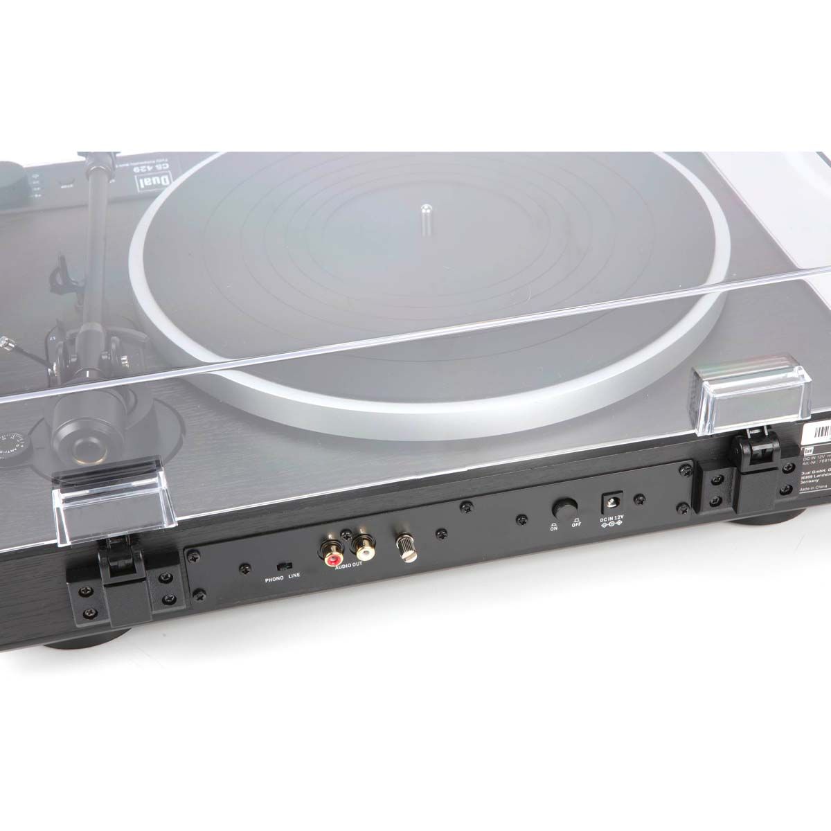 Dual CS429 Fully Automatic HiFi Turntable - rear view