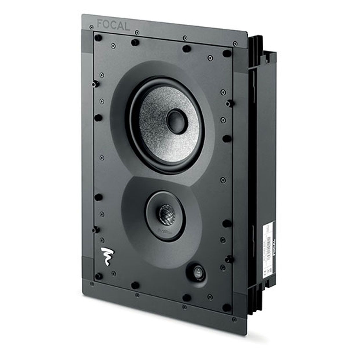 Focal 1000 IW6 In-Wall Loudspeaker angled front view without grille