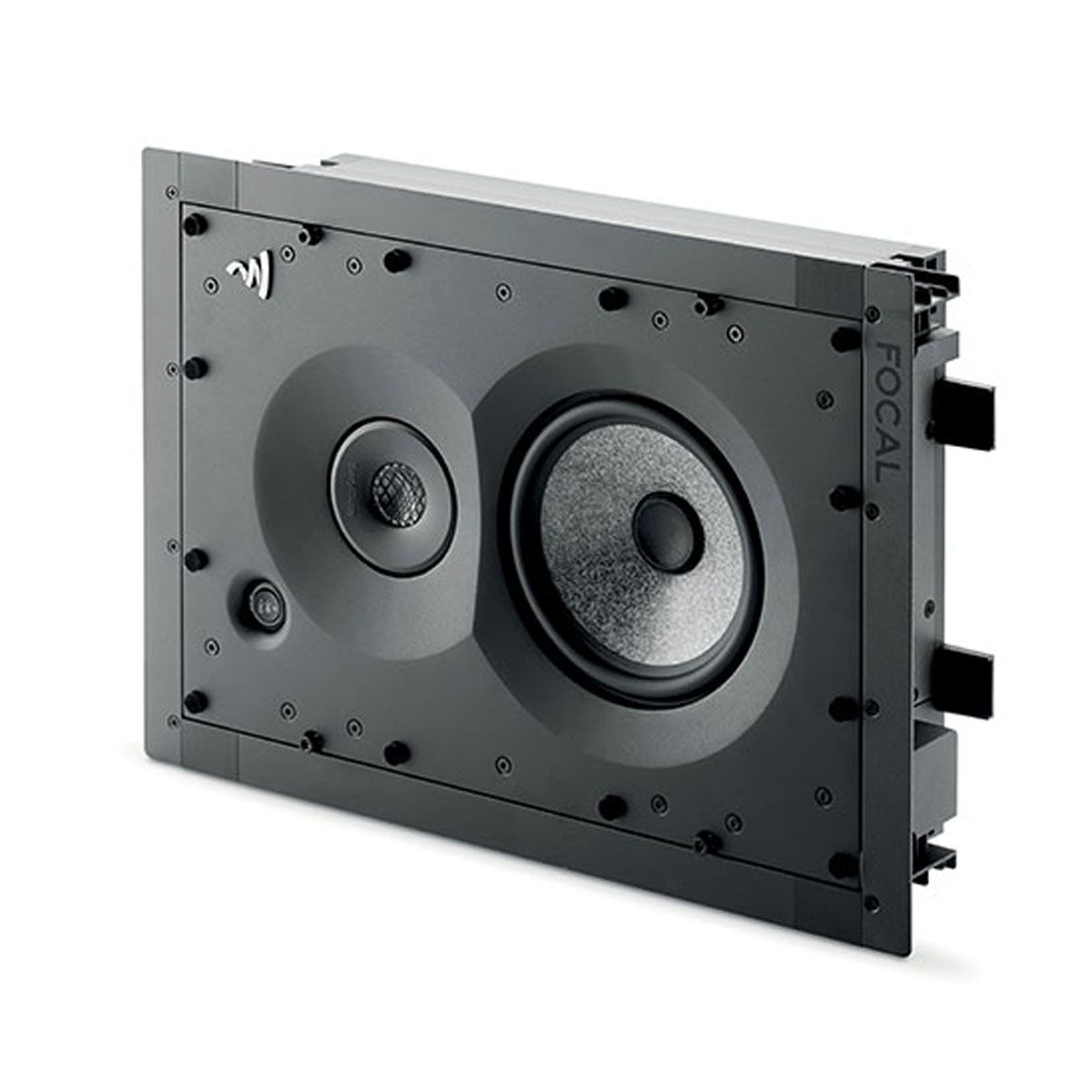Focal 1000 IW6 In-Wall Loudspeaker angled front view mounted horizontally