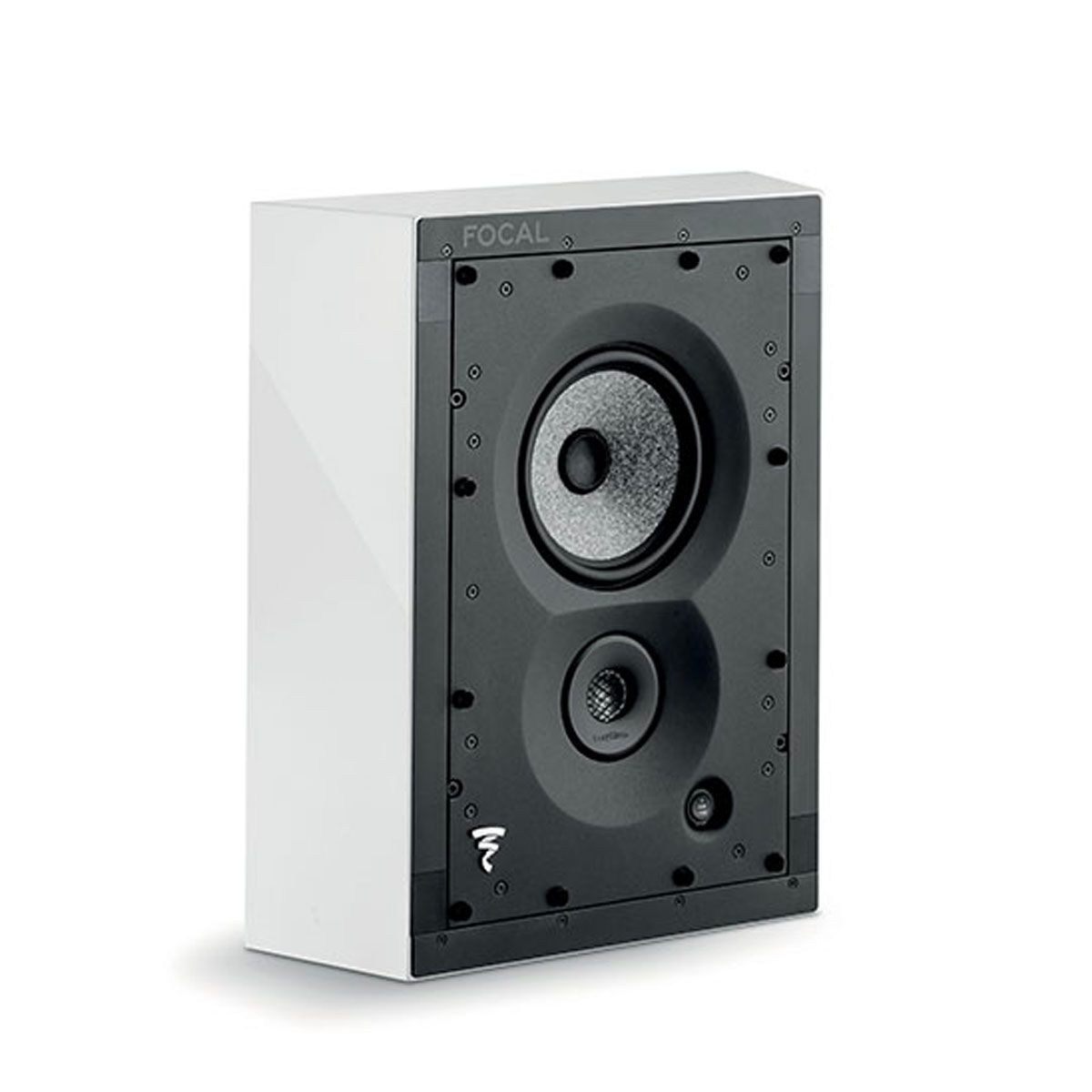 Focal On Wall 1000 IW6 Frames angled front view without grille