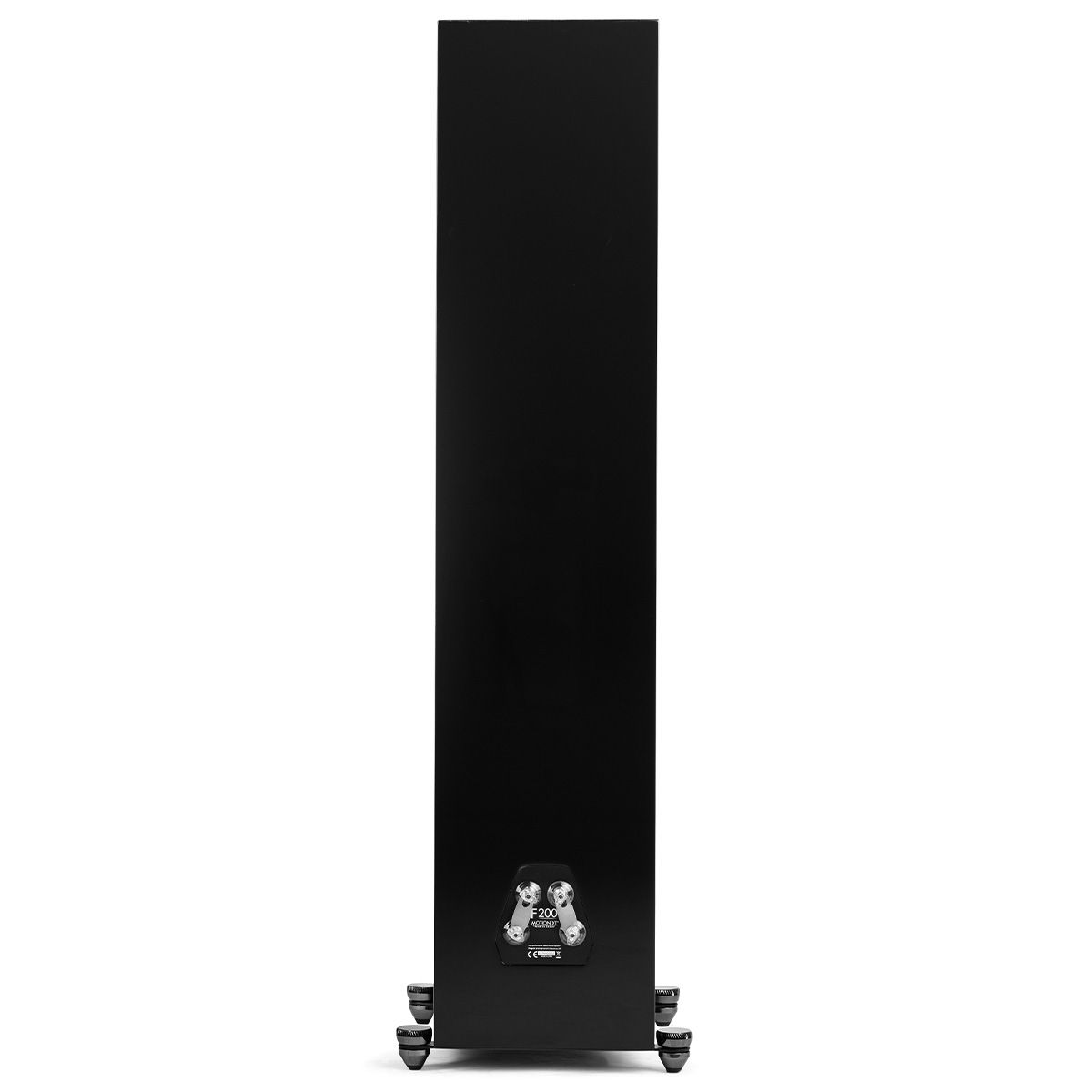 MartinLogan Motion XT F200  Floorstanding Speaker in black, rear view 