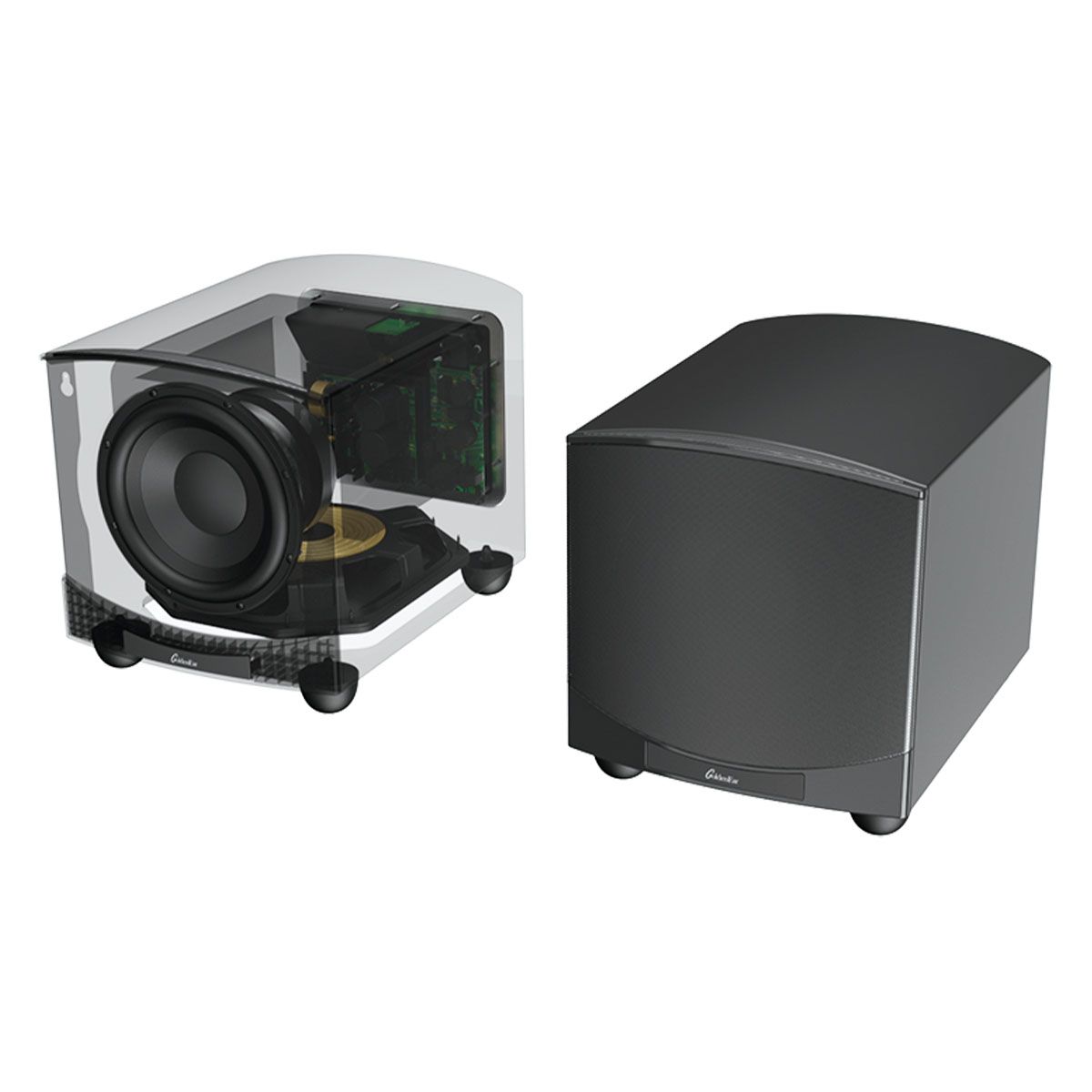 GoldenEar ForceField 30 - 8” Compact Subwoofer - Black - transparent view