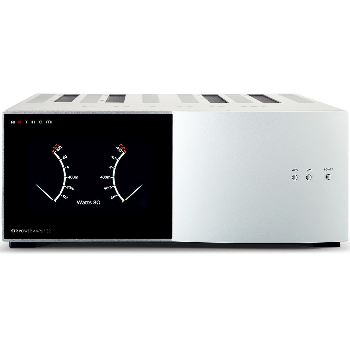 Front View STR Power Amplifier in White